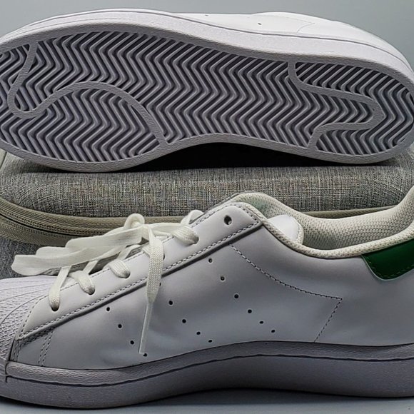 Adidas SuperStan Stan Smith vs SuperStar Boys Size 6.5 FX1014 White/Green New - Picture 4 of 9